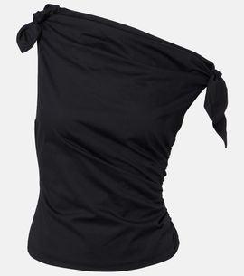 Staud Staud Bellaria asymmetric cotton top