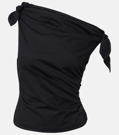 Staud Staud Bellaria asymmetric cotton top