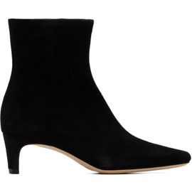 Staud Staud Black Suede Wally Ankle Boots