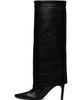 Staud Staud Black Wally Foldover High Heel Boots - 3
