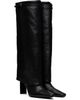 Staud Staud Black Wally Foldover High Heel Boots - 4