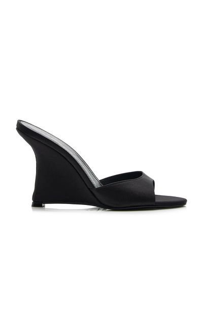 STAUD STAUD Brigette Satin Mules
