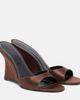 Staud Staud Brigitte satin wedge mules - 1