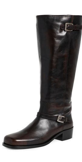 STAUD STAUD Brooklyn Flat Boots Espresso