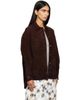 Staud Staud Brown Josette Suede Shirt - 2