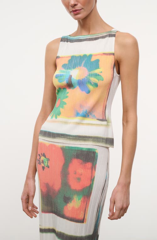 STAUD STAUD Bryn Floral Print Ribbed Tank
