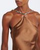 Staud Staud Cedence beaded satin slip dress - 3