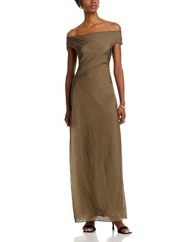 staud olive green dress STAUD CRAFTSMAN DRESS - Jumper dress - sergeant green/olive