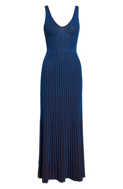 STAUD STAUD Claretta Stripe Sleeveless Maxi Dress