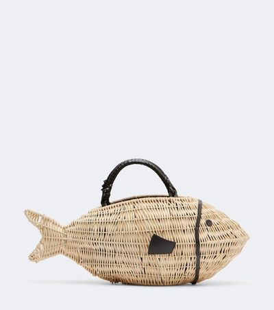 Staud Staud Cleo Small wicker top-handle bag