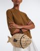 Staud Staud Cleo Small wicker top-handle bag - 6