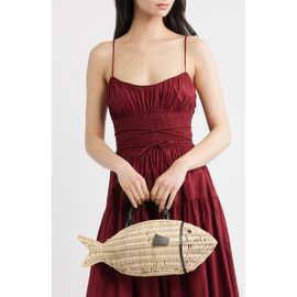 STAUD STAUD Cleo Wicker Fish Top Handle Bag