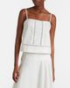 Staud Staud Corinna embroidered cotton voile top - 2