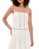 STAUD STAUD Corinna Mini Dress Ivory - 1
