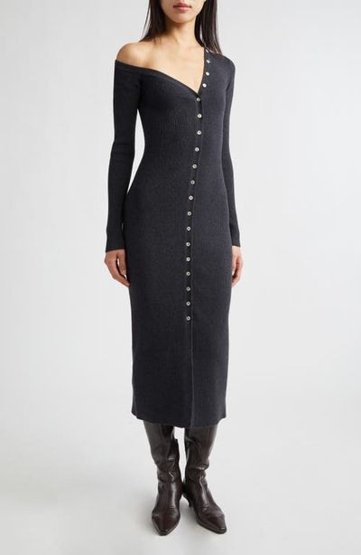 strapless open back dress Marcella | Amia Maxi Long Sleeve Dress in Black | Women's Size Medium | Sheer European Jersey main image 1