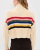 STAUD STAUD Cropped Hampton Sweater Artist Stripe - 3