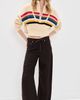 STAUD STAUD Cropped Hampton Sweater Artist Stripe - 5