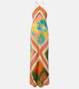Staud Staud Cubism floral maxi dress