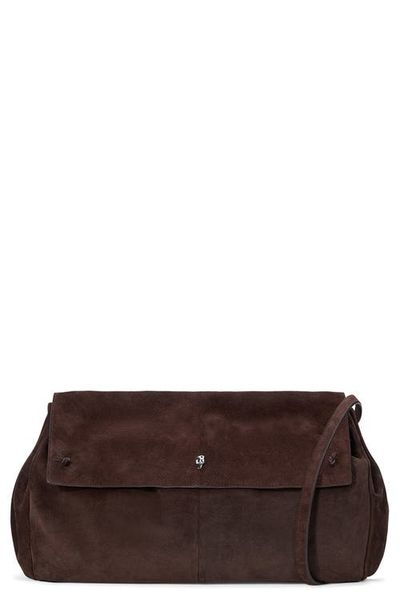 STAUD STAUD Cy Oversized Leather Clutch Bag