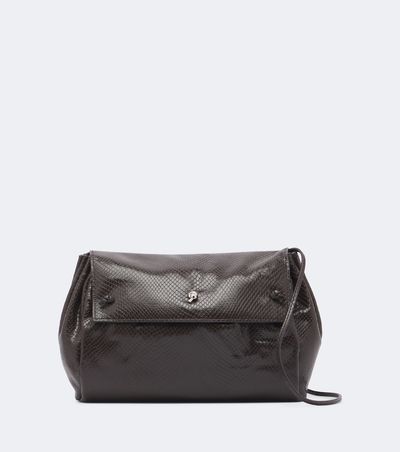 Staud Staud Cy snake-effect leather clutch