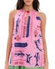 STAUD STAUD Dani Dress Parcel Print Pink - 1