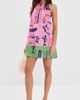 STAUD STAUD Dani Dress Parcel Print Pink - 5