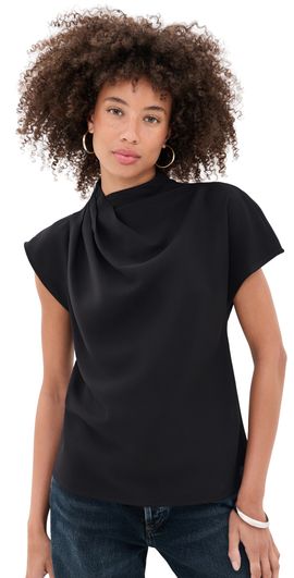 STAUD STAUD Davina Blouse Black