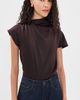 STAUD STAUD Davina Silk Top Earth - 2