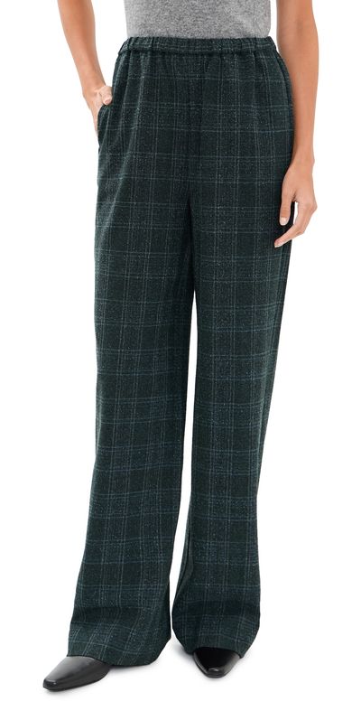 STAUD STAUD Denali Pants Ink Blue Plaid