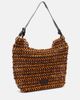 Staud Staud Drift beaded leather-trimmed tote bag - 4