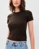 STAUD STAUD Easy Cashmere Tee Dark Chocolate - 2