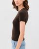STAUD STAUD Easy Cashmere Tee Dark Chocolate - 4