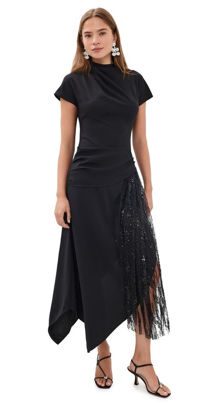 STAUD STAUD Effie Dress Black