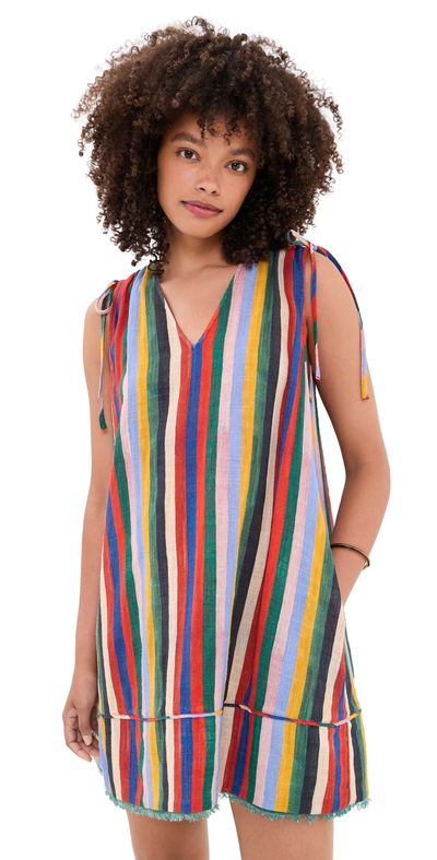 STAUD STAUD Elena Dress Artist Stripe