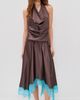 STAUD STAUD Elira Silk Dress Mink/Pool - 2