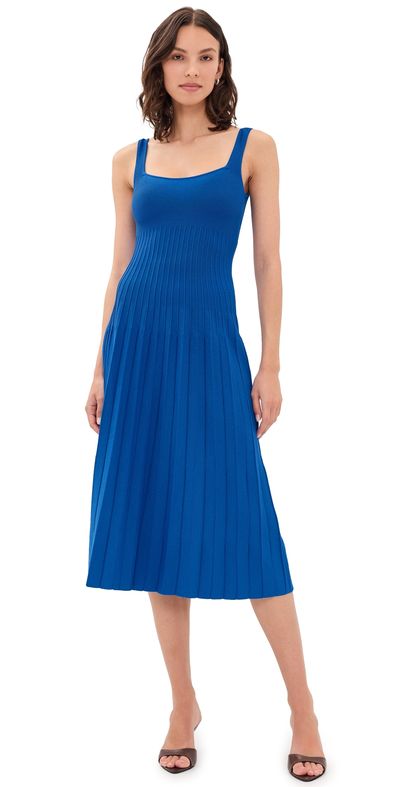 STAUD STAUD Ellison Dress Cobalt