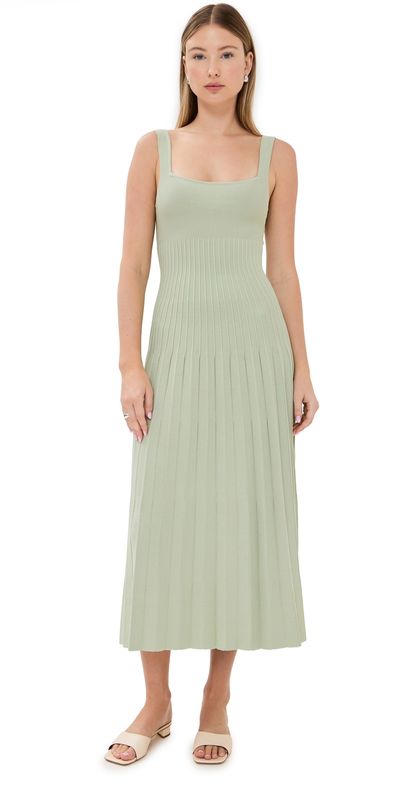 white christmas dresses Staud Ellison Dress Red Rose main image 0