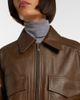 Staud Staud Eugene leather bomber jacket - 4
