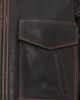 STAUD STAUD Eugene Leather Jacket Distressed Brown - 6