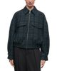 Staud Staud Eugene Plaid Zip Front Jacket - 1