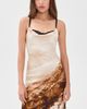 STAUD STAUD Evangeline Silk Dress Cliffside - 2