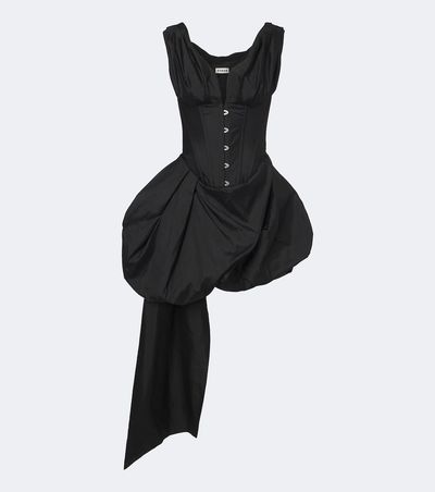 Staud Staud Fabianne silk corset dress