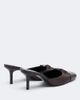 Staud Staud Faye leather-trimmed satin mules - 4
