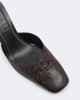 Staud Staud Faye leather-trimmed satin mules - 6