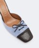 Staud Staud Faye leather-trimmed suede mules - 6