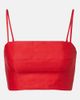 Staud Staud Federico linen crop top - 1