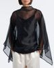 Staud Staud Fia draped silk organza top - 2