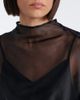 Staud Staud Fia draped silk organza top - 3