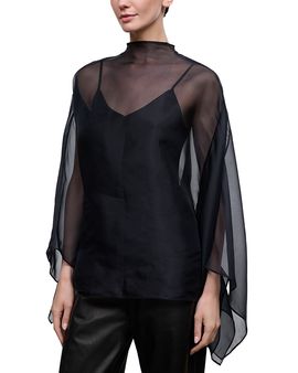 Staud Staud Fia Sheer Silk Top