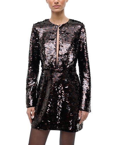 Staud - Fifi Sequined Front Slit Dress